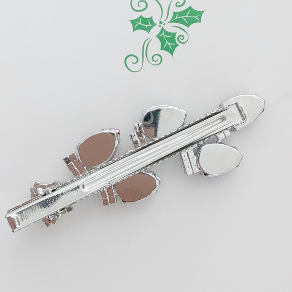 Christmas Lights Rhinestone Hair Pin - Picture 2 of 2